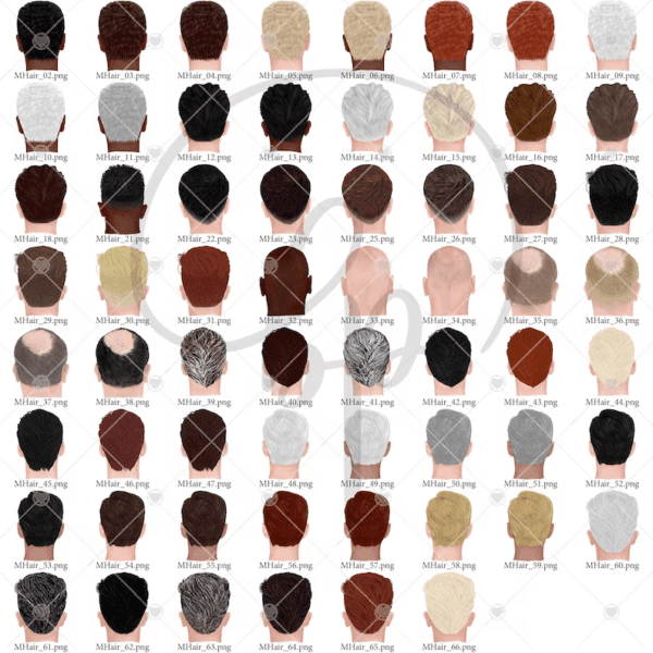 Men Hair Style Selection Chart
