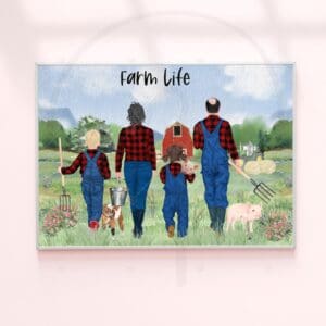 Personalized Illustration Farm Life