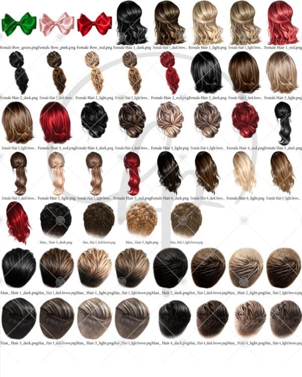 Hairstyle Colors Chart