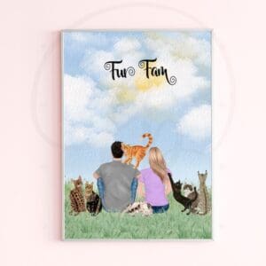 Personalized Illustration Fur Family
