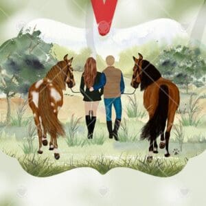 Personalized Keepsake Horse Riding Ornaments