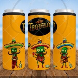 12oz Skinny Can Cooler Tequila