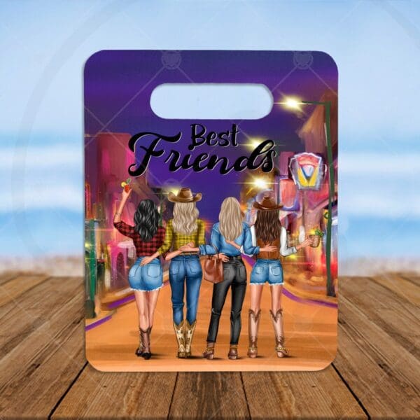 Personalized Country Girl Friends Ceramic Trivet
