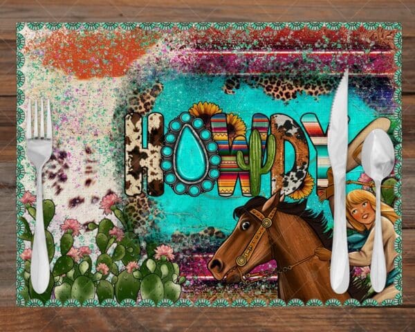 Western Cowgirl Placemats